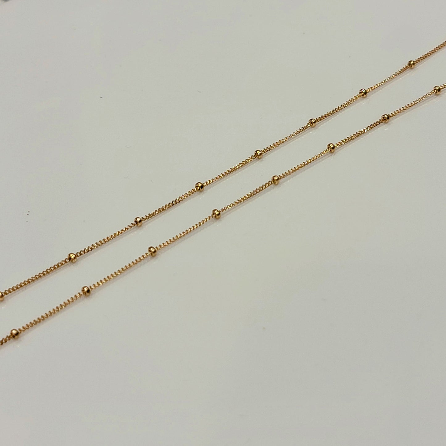 Satellite Curb 14k Gold Permanent Jewelry Chain
