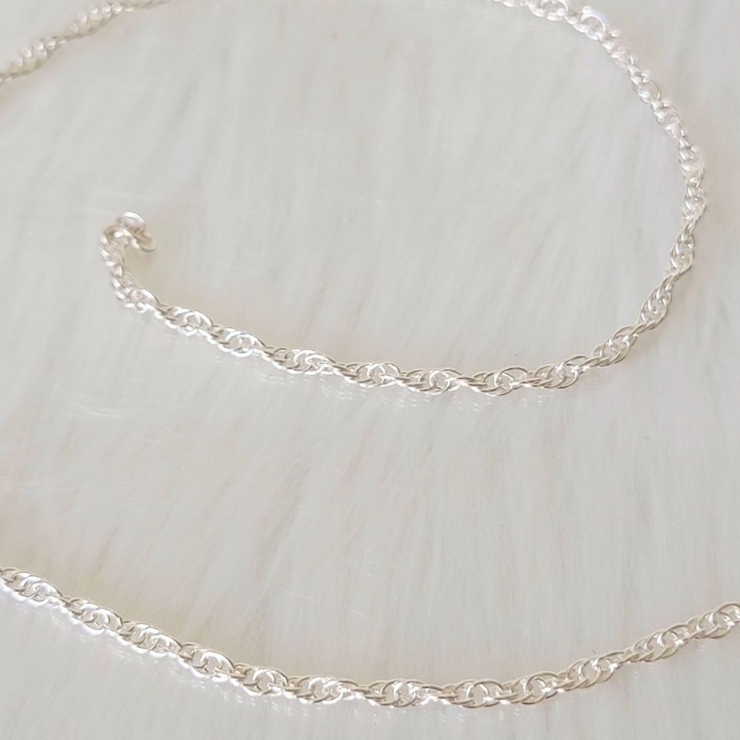 2.0mm Rope Sterling Silver Permanent Jewelry Chain