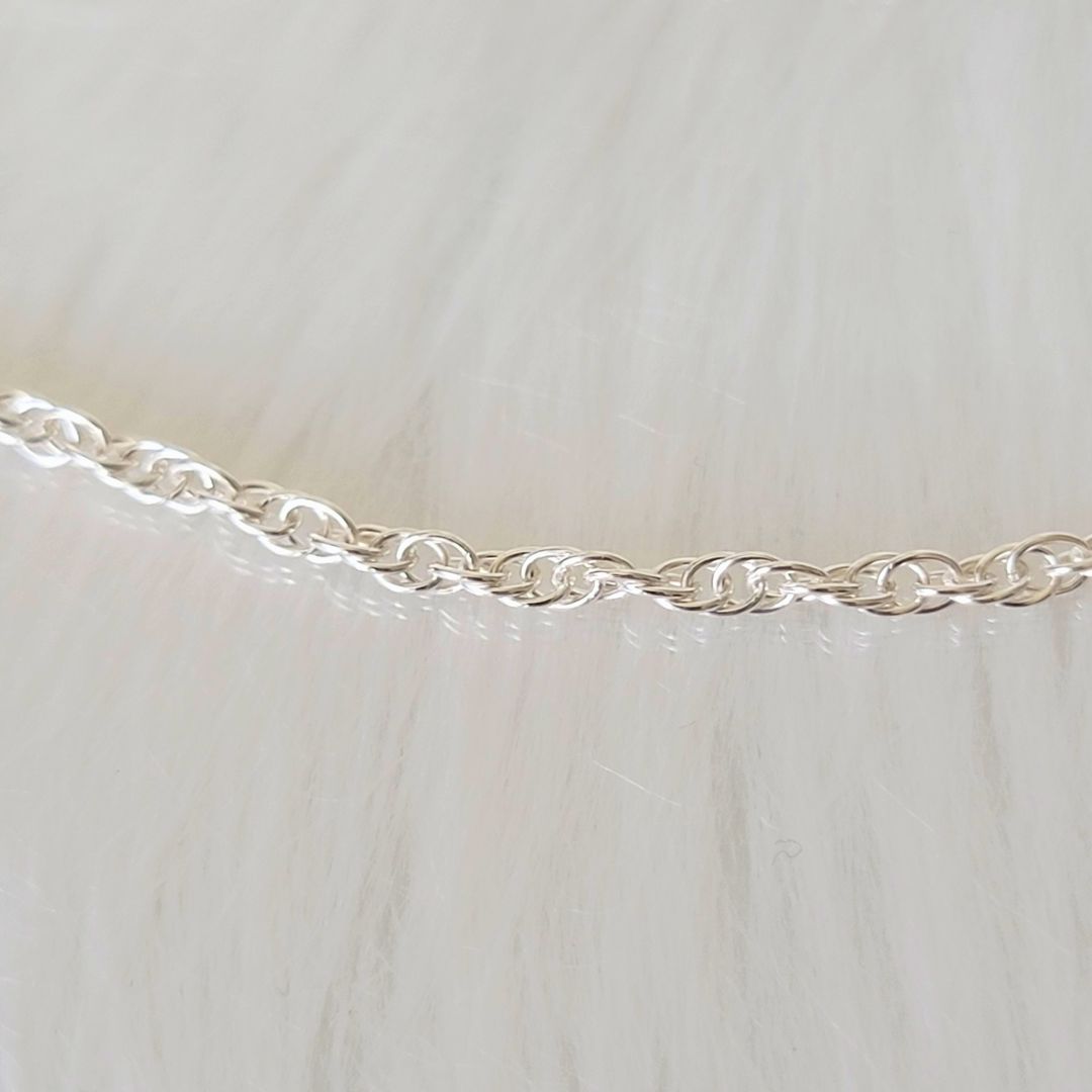 2.0mm Rope Sterling Silver Permanent Jewelry Chain