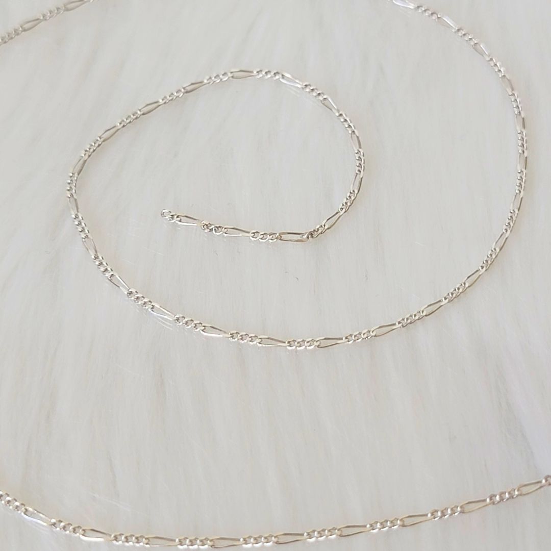Dainty Figaro Sterling Silver Permanent Jewelry
