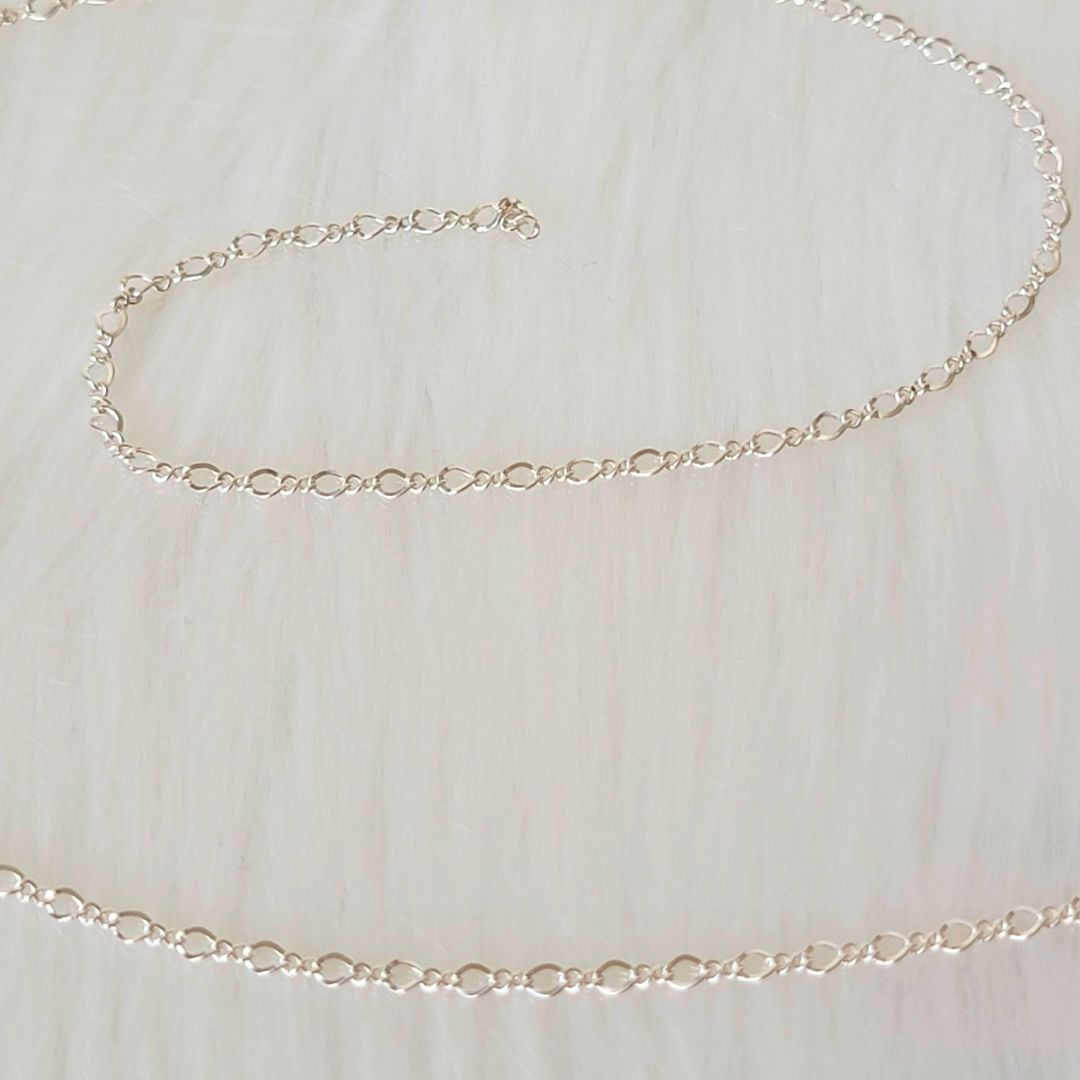 Sterling Silver Figure Eight Permennt Bracelet Chain