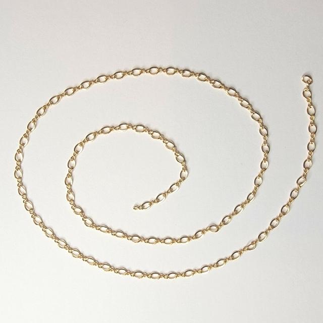 Figure 8 14k Yellow Gold Permanent Jewelry Chain