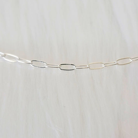 Paperclip Link Sterling Silver Permanent Jewelry
