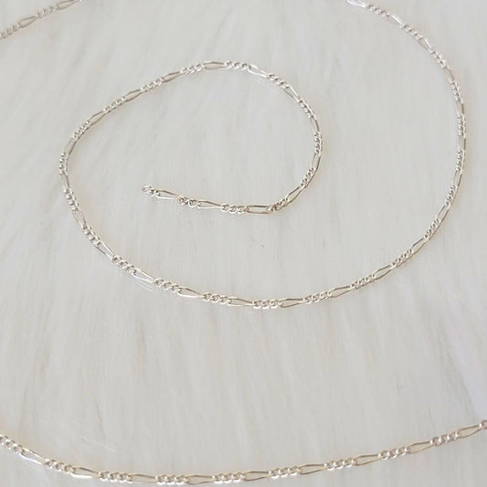 Dainty Figaro Sterling Silver Permanent Jewelry