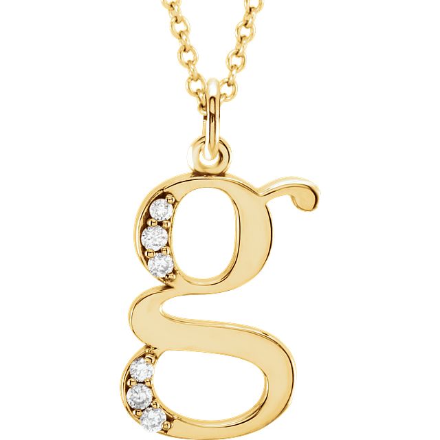 Buy Chandrika Pearls Gems & Jewellers G Letters Initial Copper and American Diamond  Pendant Platinum Plated with Chain for Women and Girls at Amazon.in