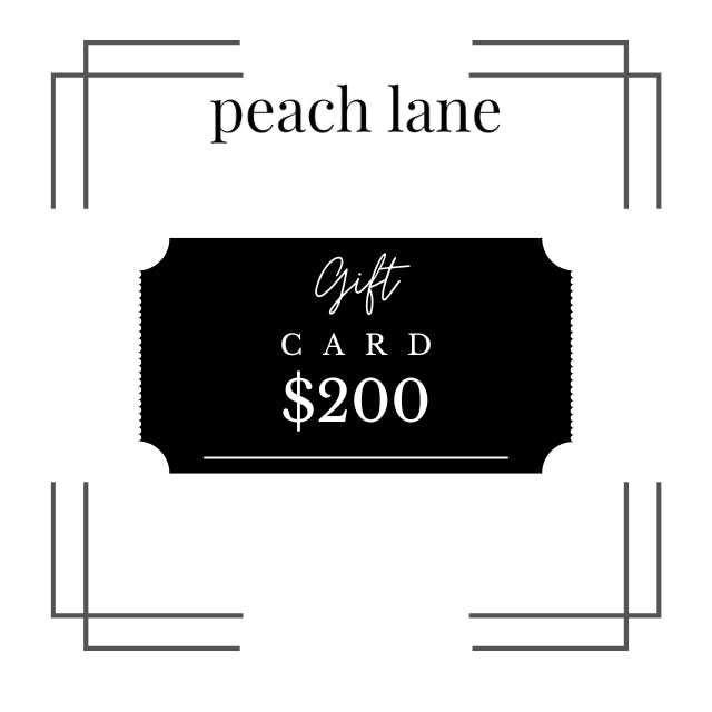 Peach Lane Digital Gift Card $200