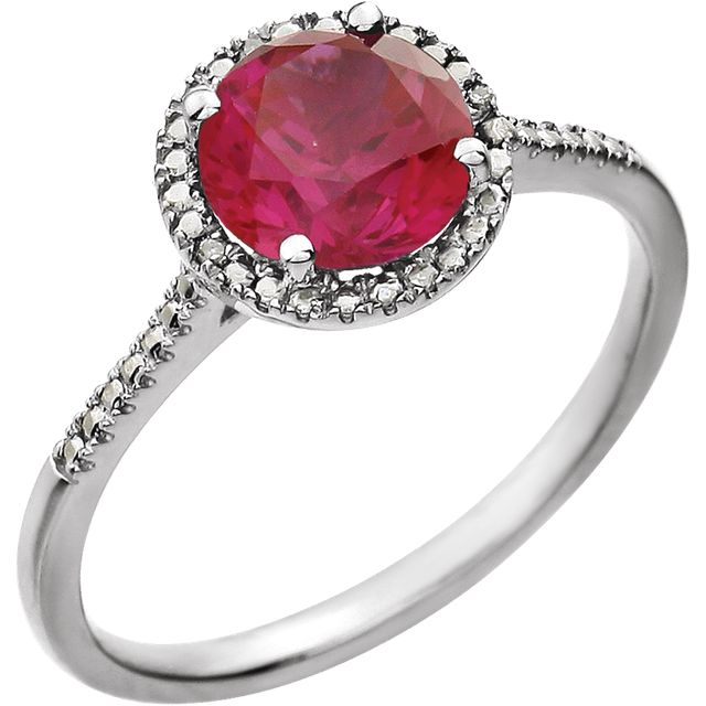 July Month Ruby Diamond Birthstone Ring at Rs 39130/piece | बर्थस्टोन रिंग  in Jaipur | ID: 9991606597