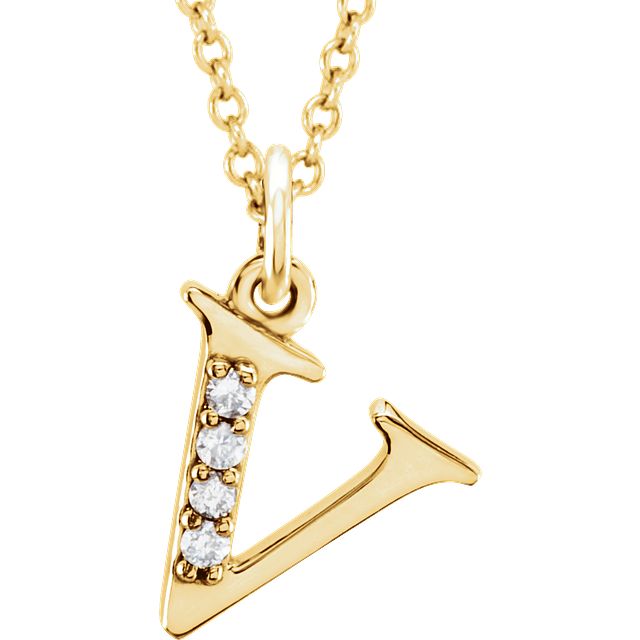 Buy JEWEL WORLD Gold Plated Letter V Necklace - Necklace And Chains for  Women 22982790 | Myntra